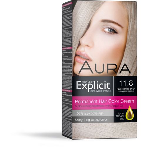 AURA Explicit farba za kosu 11.8 Platinasto Srebrna slika 1