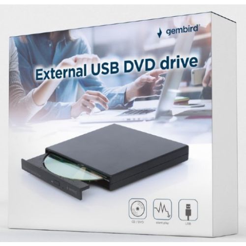 DVD-USB-04 Gembird eksterni USB DVD drive Citac-rezac, black slika 4