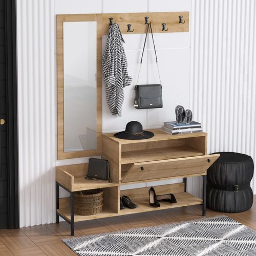 Nonso - Sapphire Oak Sapphire Oak Shoe Cabinet slika 3