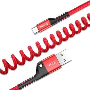 Baseus kabel Fish Eye USB Type-C / 2A, 1m (crveni)