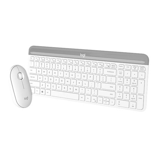 Tipkovnica i miš Logitech MK470 Slim Wireless Combo, OFFWHITE, 920-009205 slika 3