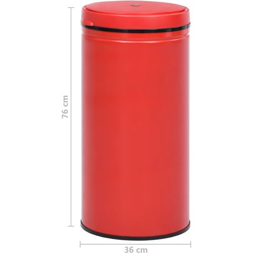 Automatska kanta sa senzorom 70 L ugljični čelik crvena slika 33