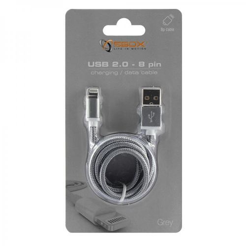 KABEL SBOX USB -> iPh.7 M/M 1,5M Blister Sivi  slika 1