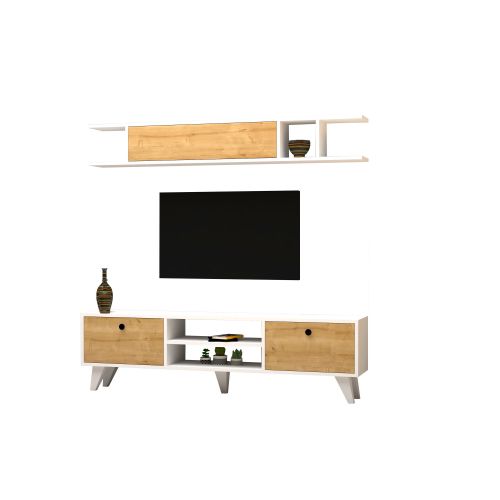 Woody Fashion TV jedinica, Italo - White, Pine slika 3