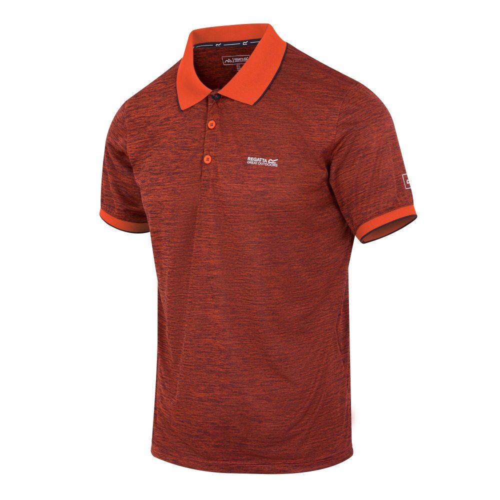 Regatta Muška polo majica kratkih rukava Remex II Tangerine Tango slika 2