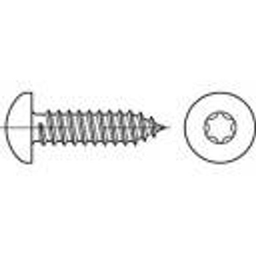 TOOLCRAFT 145148 vijci s lećastom glavom za lim 3.9 mm 50 mm T-profil DIN 7981 čelik galvansko pocinčani 500 St. slika 1