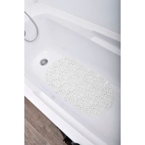 TENDANCE PODLOGA ZA KADU 69 x 36 cm PVC, BIJELA BUBBLES slika 1