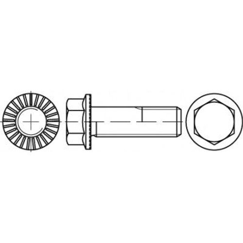 TOOLCRAFT TO-5444487 vijak s šesterokutnom glavom M8 16 mm vanjski šesterokutni 88913 200 St. slika 1