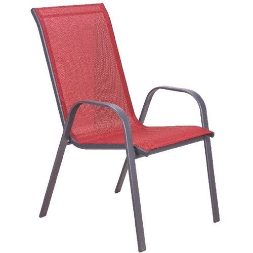 Baštenska stolica Como  - crvena  slika 1
