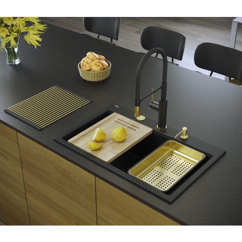 granitni sudoper MARC 110 WORKSTATION Black slika 6