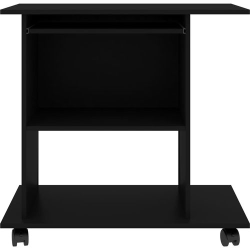Stol za računalo crni 80 x 50 x 75 cm od iverice slika 16