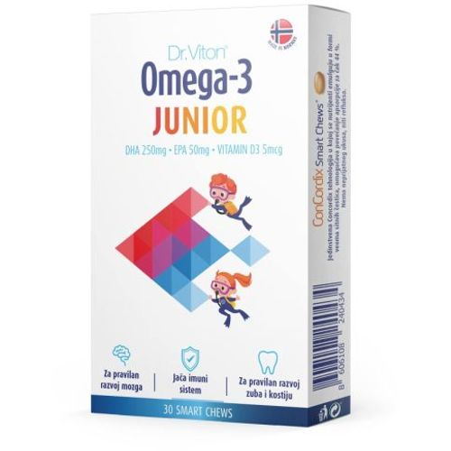 Dr. Viton Omega-3 junior 30 mekih tableta za žvakanje slika 1