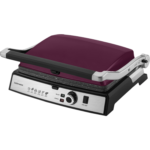 Goldmaster Grill kontaktni, granitni premaz, otvaranja za 180°, 2000W - GM-7450M Tostmix - Purple slika 1