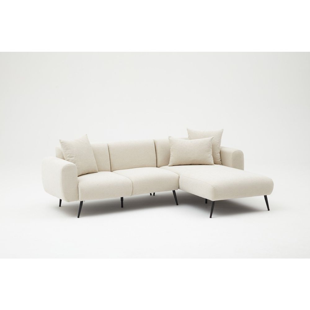 Krevetna Sofa - Desni Kutak u Krem Boji slika 4