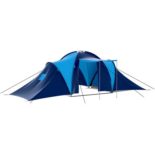 Šator za kampiranje od tkanine za 9 osoba tamnoplavi/plavi slika 27