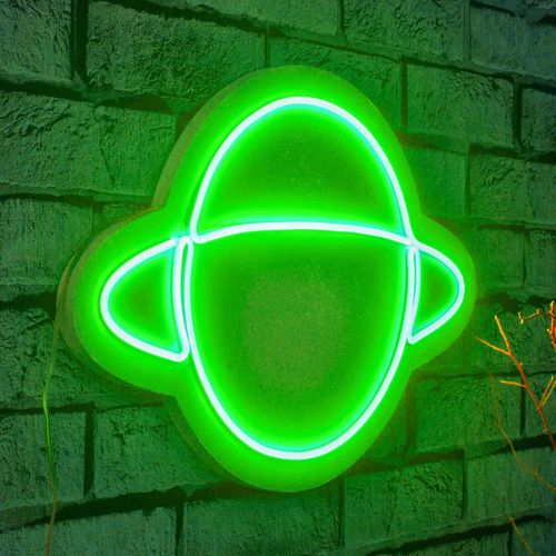 Wallity Ukrasna plastična LED rasvjeta, Saturn - Green slika 9
