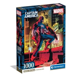 Clementoni CL37049 Puzzle Marvel - Captain America, 1000kom
