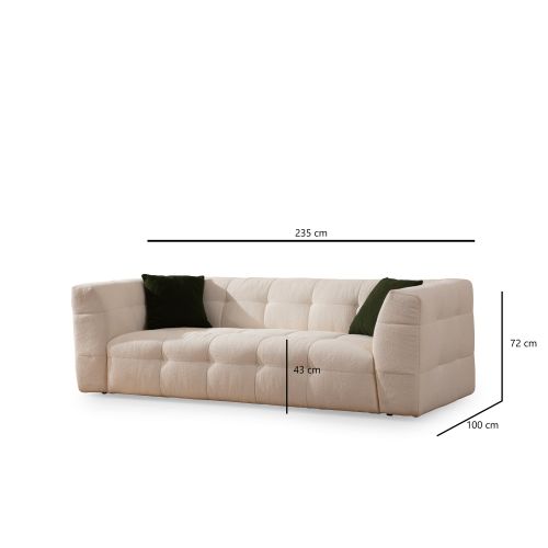 Atelier Del Sofa Trosjed, Cady - Beige slika 6