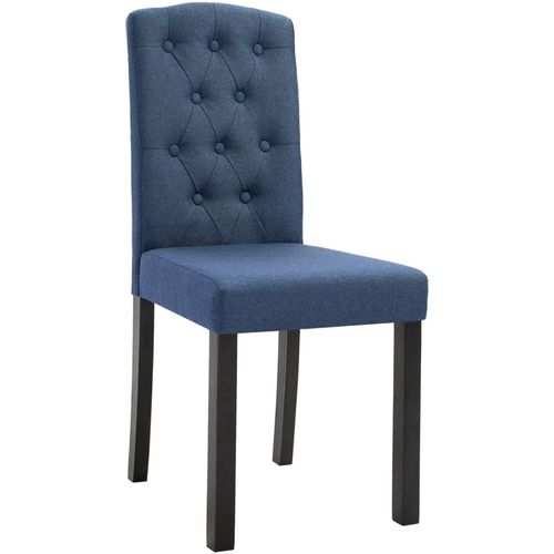 Blagovaonske stolice od tkanine 4 kom plave slika 31