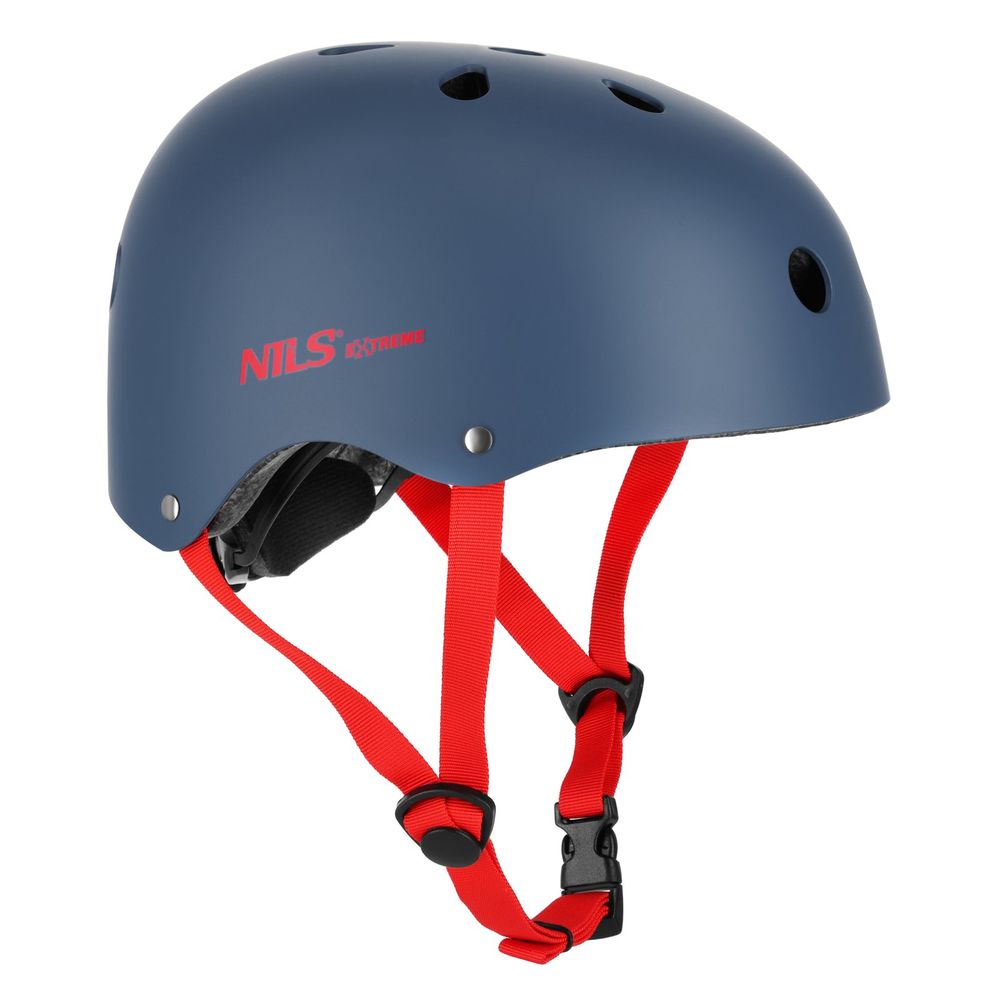 Nils Extreme kaciga sivo-crvena veličina XS 48–52 cm slika 1