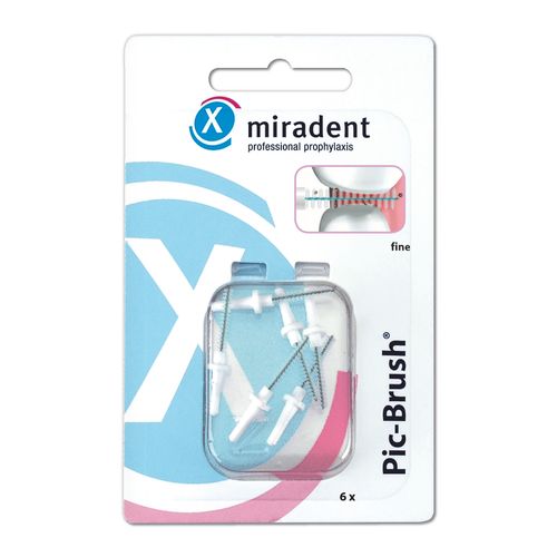 Miradent Pic-Brush, refill kit, white 6er slika 1