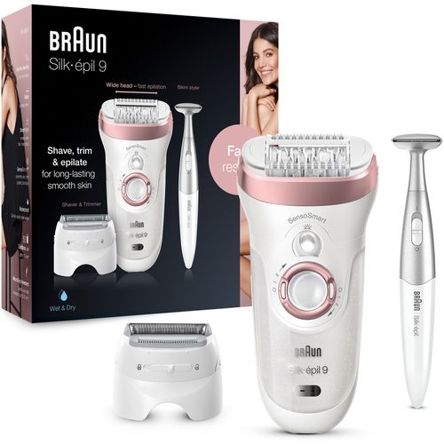 Braun Silk-épil 9 SensoSmart 9/890 Epilator sa 7 nastavaka i Silk-épil 3 u 1 trimer za telo slika 13