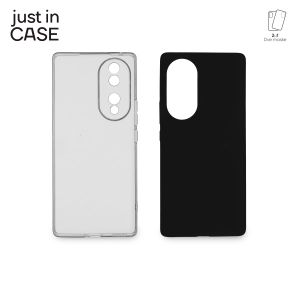 2u1 Extra case MIX paket CRNI za Honor 70