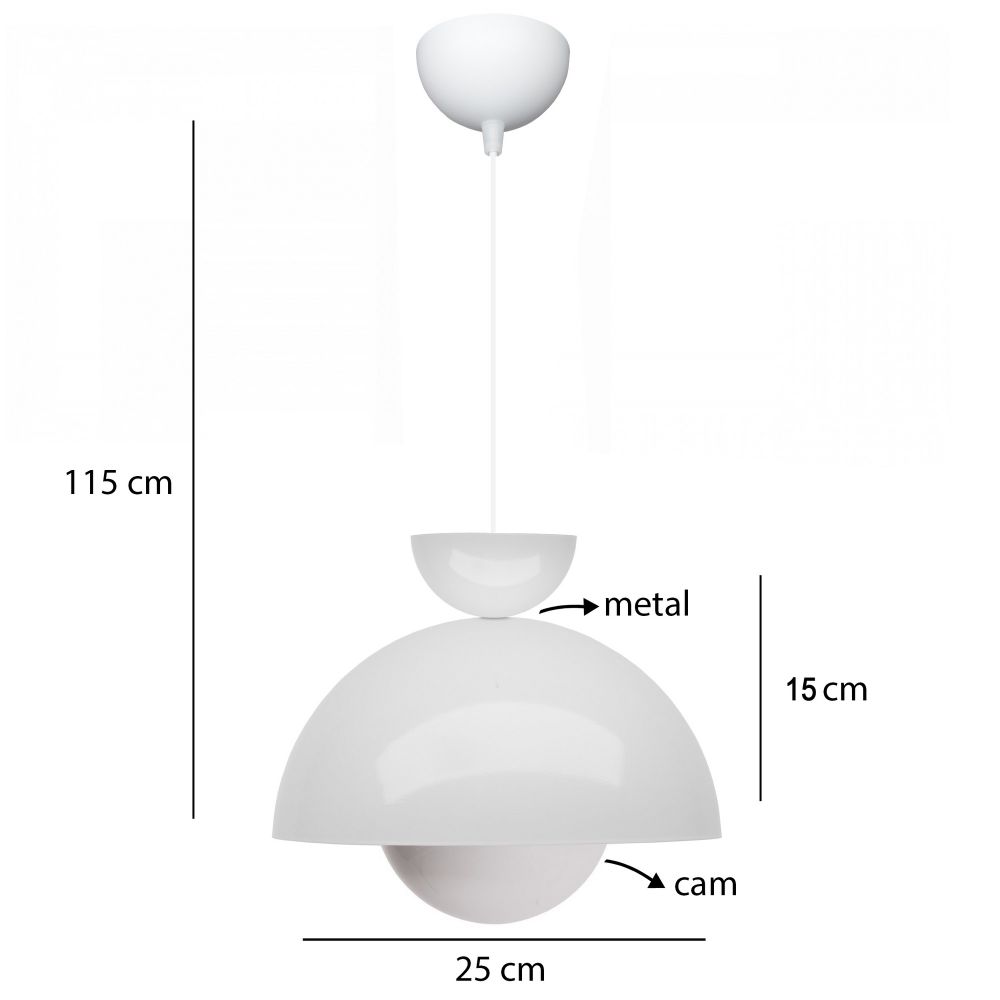 Elegantni Bijeli Luster 241340 slika 3