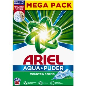 Ariel prašak Aqua puder Mountain Spring XXL / 5,2 kg za 80 pranja