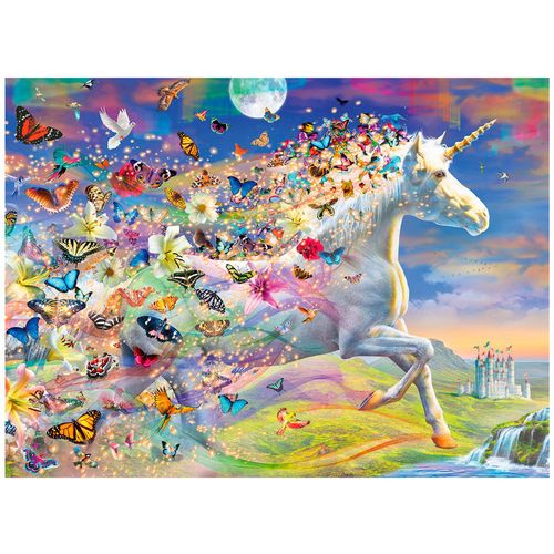 Unicorn and his Butterfly puzzle 500pcs slika 1