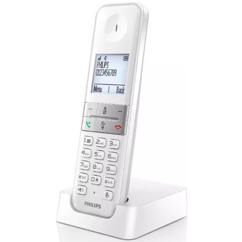 Fiksni bezicni telefon Philips D470 Ekran1.8inc, BLOCK, Polifon, White slika 3