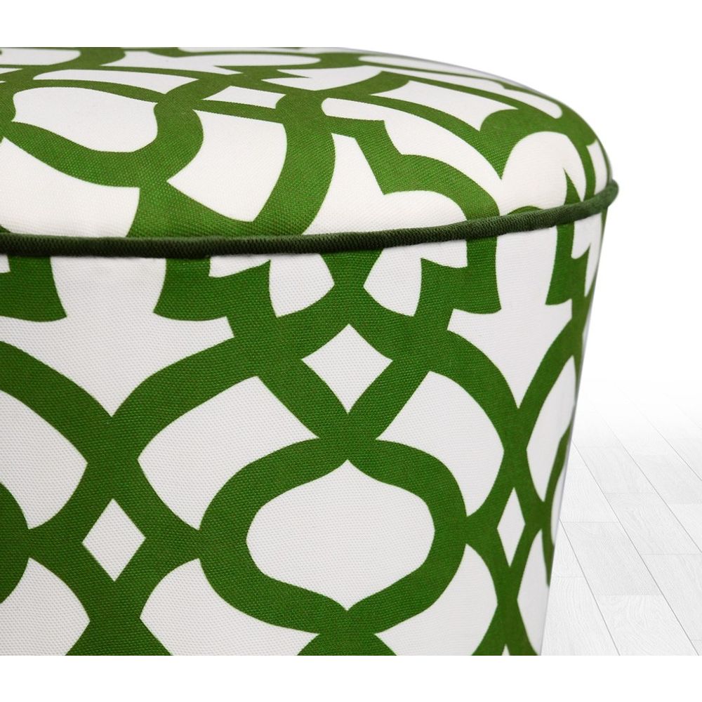 Moss - Zeleni, Bijeli Pouf slika 4