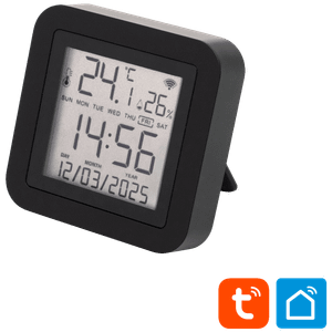home Daljinski upravljač, mjerač temperature i vlage, sat, LCD - HSTHR