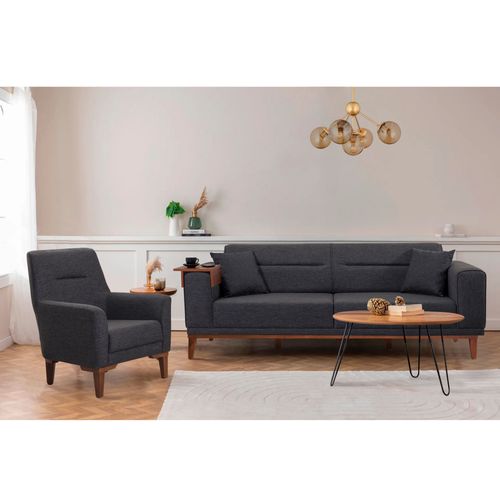 Atelier Del Sofa Garnitura s kaučem, Liones 1053 - Anthracite slika 1