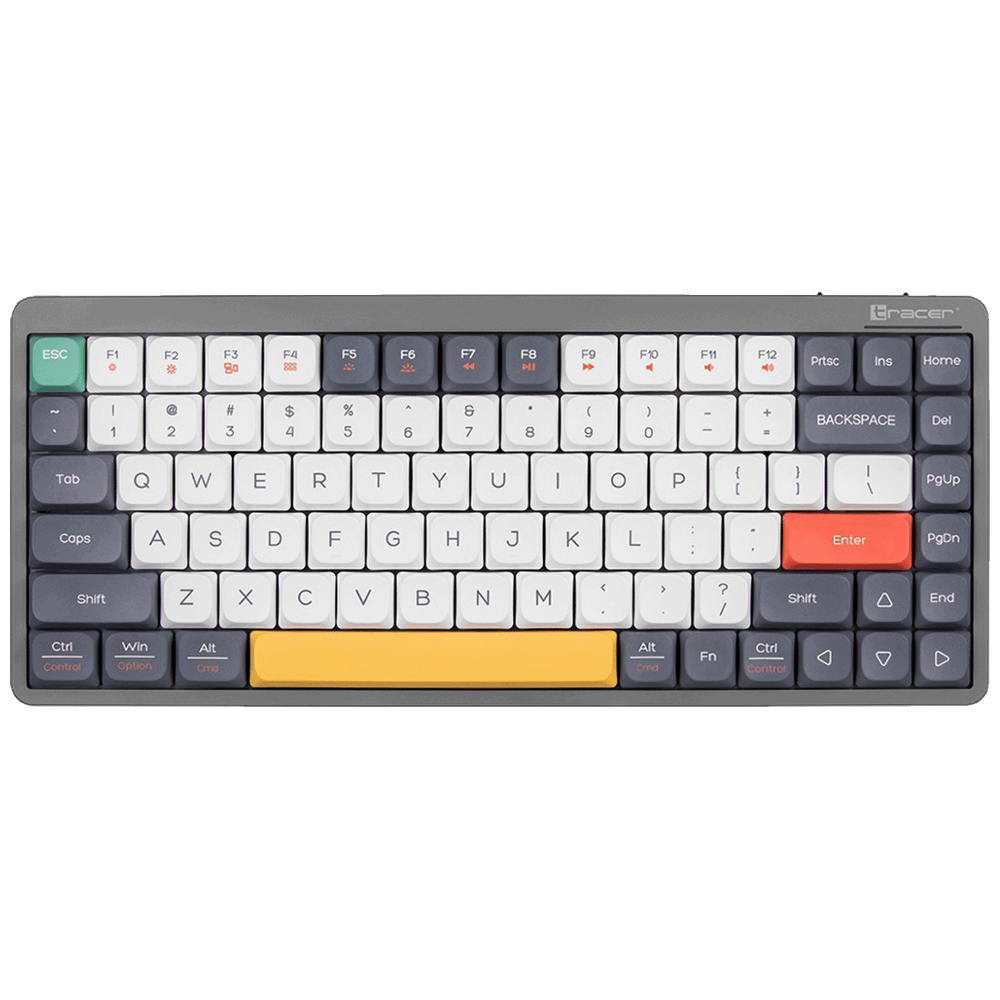 Tracer Tastatura sa osvjetljenjem, USB/BT/WiFi, gaming, mehanička - FINA 84 Grey slika 1