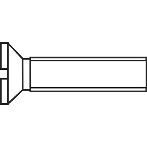 TOOLCRAFT 889699 upušteni vijci M1 6 mm utor DIN 963 čelik pocinčani 1 St. slika 1