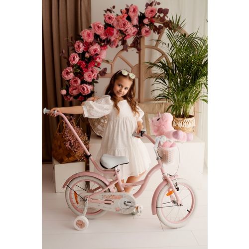 Dječji bicikl s dodacima Flower 14" rozi slika 8