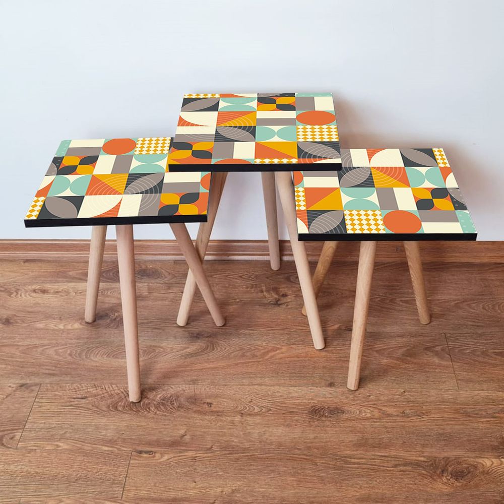 Set Stolića za Ugao (3 Komada) 3Shp322 - Višebojni slika 1