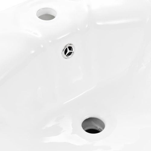 Samostojeći umivaonik keramički bijeli 580 x 510 x 200 mm slika 39