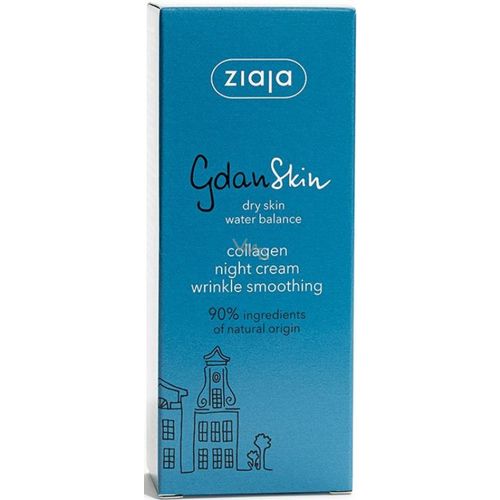 Ziaja GdanSkin noćna krema protiv bora s kolagenom za suhu i vrlo suhu kožu 50ml slika 1