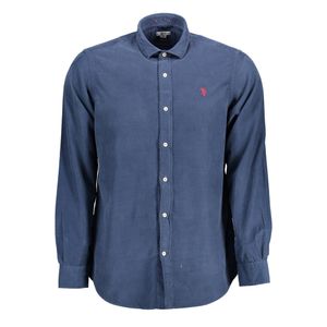 US POLO SHIRT LONG SLEEVE MAN BLUE