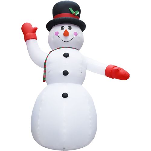 Božićni snjegović na napuhavanje LED IP44 450 cm XXL slika 36