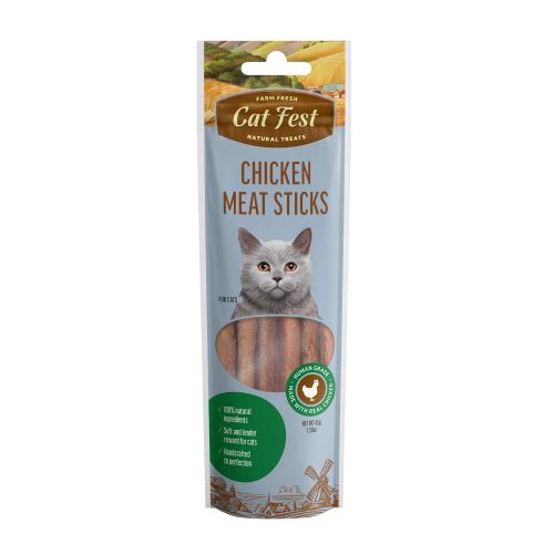 Cat Fest Meat Sticks, poslastica za mačke s piletinom, 45 g slika 1