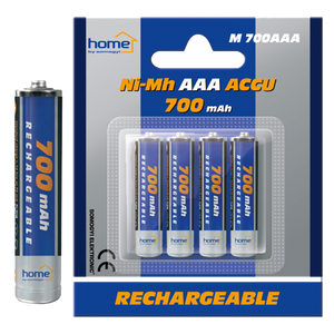 home Baterija punjiva AAA, 700mAh, blister 4 kom - M 700AAA