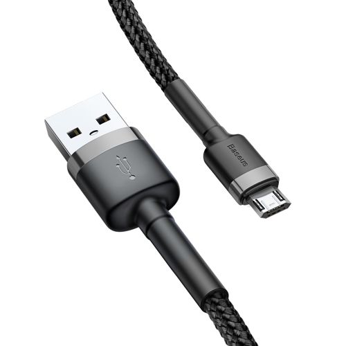 Baseus kabel trajna najlonska pletena žica USB / Micro USB QC3.0 2.4A 1m slika 2