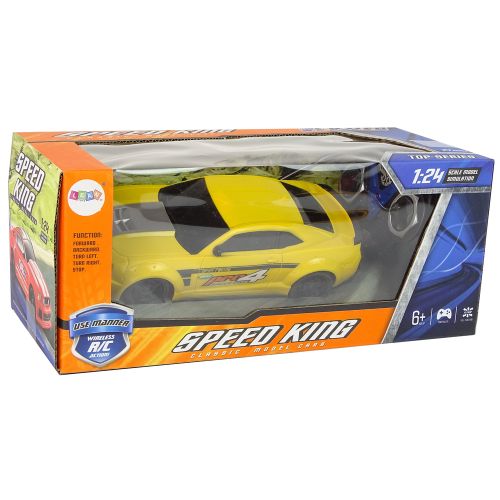 Auto na daljinsko upravljanje R/C Sports Car 1:24  Speed King - žuti slika 5