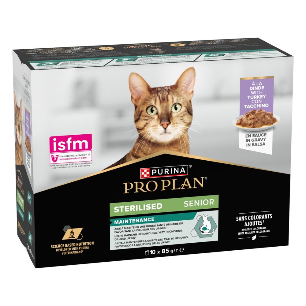 Pro Plan Cat Sterilised Senior puretina 10x85 g slika 1