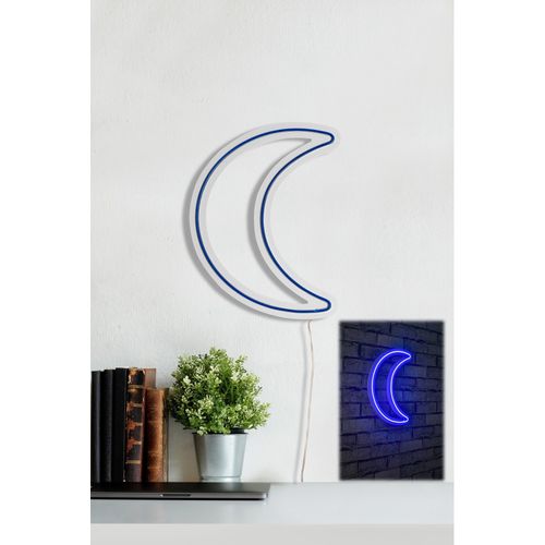 Wallity Ukrasna plastična LED rasvjeta, Crescent - Blue slika 11