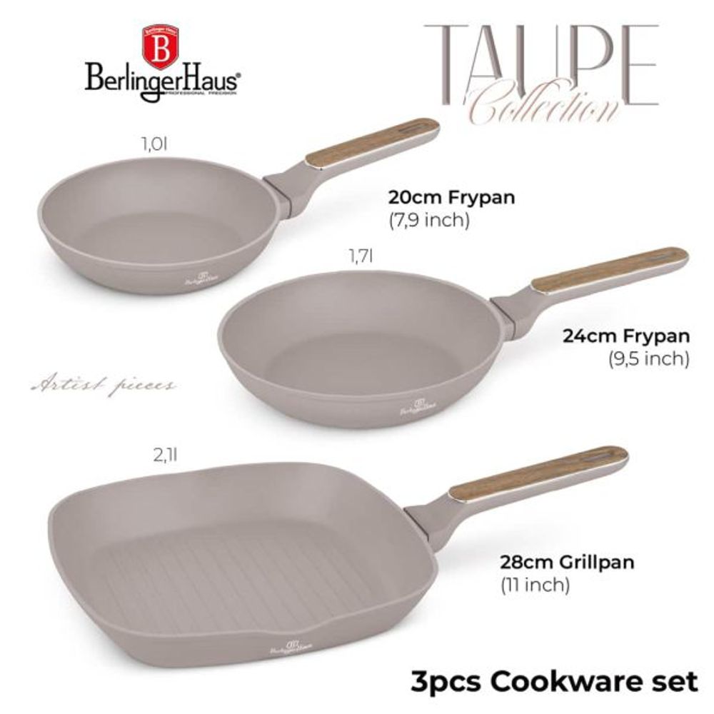 Berlingerhaus - Set tava 3/1 BH-8342 Taupe slika 2