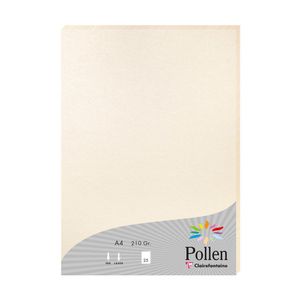 Clairefontaine papir Pollen iridescent (perlasti) bež A4/210gr 1/25